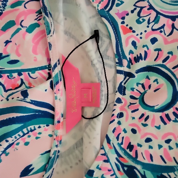 Lilly Pulitzer Size Medium Pink Passion Paisley Dress - Picture 4 of 6